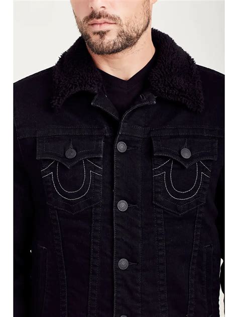 true religion men's suede jacket